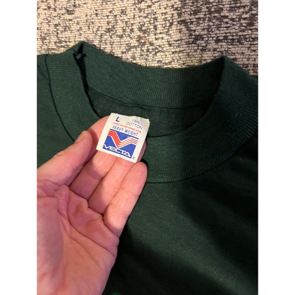 Vintage New‎ Orleans Jazz Single Stitch Green "Feelin Ho Ho Hot" Graphic Tee - Picture 3 of 4